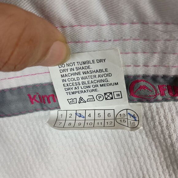 Fuji Champion Kimono W1 Jiu-Jitsu Gi Jacket Embroidered Cherry Blossom Cancer - Picture 10 of 14